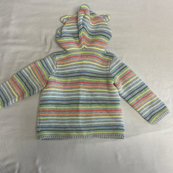 GAP - Brannan colourful striped Bear cardigan sweater. 6-12 months - Picture 4 of 4